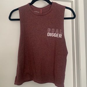 Good hYOUman cropped tank ‘Goal Digger’
